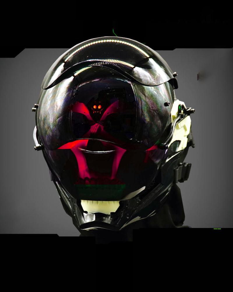 Cyberpunk Punisher Glowing Mask - Techwear Official