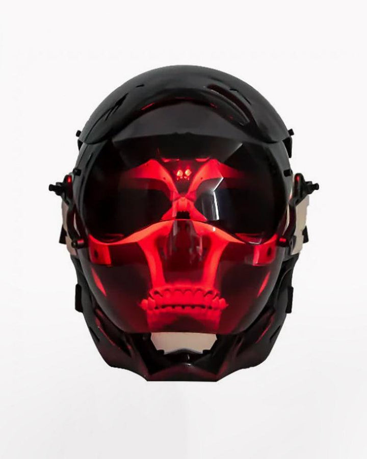 Cyberpunk Punisher Glowing Mask - Techwear Official