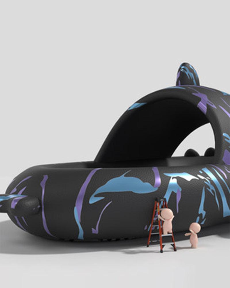 Cyberpunk Shark Slippers - Techwear Official