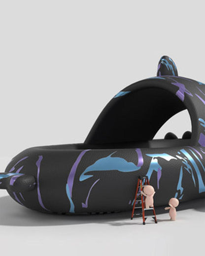 Cyberpunk Shark Slippers - Techwear Official