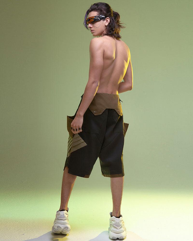 Cyberpunk Street Fist Power Multi-pockets Shorts - Techwear Official