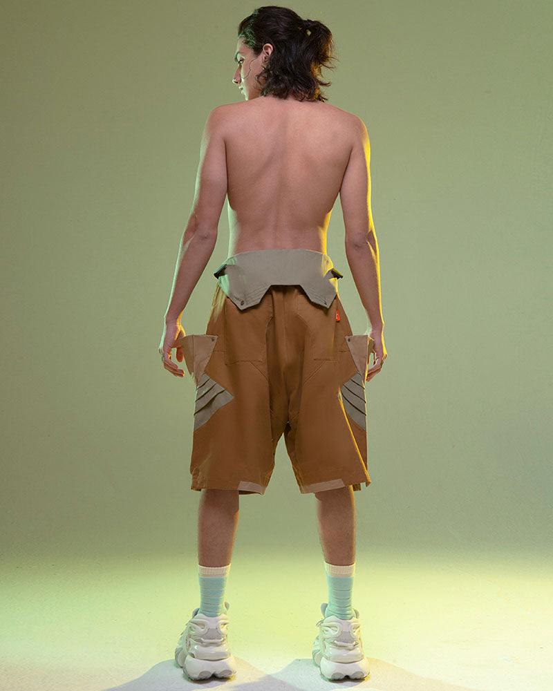 Cyberpunk Street Fist Power Multi-pockets Shorts - Techwear Official