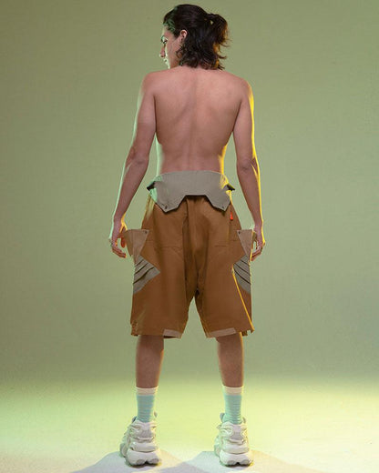 Cyberpunk Street Fist Power Multi-pockets Shorts - Techwear Official