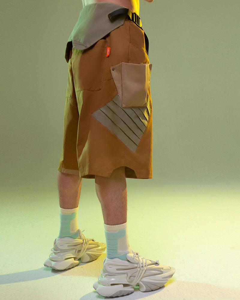 Cyberpunk Street Fist Power Multi-pockets Shorts - Techwear Official