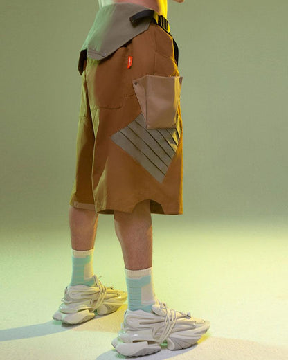 Cyberpunk Street Fist Power Multi-pockets Shorts - Techwear Official