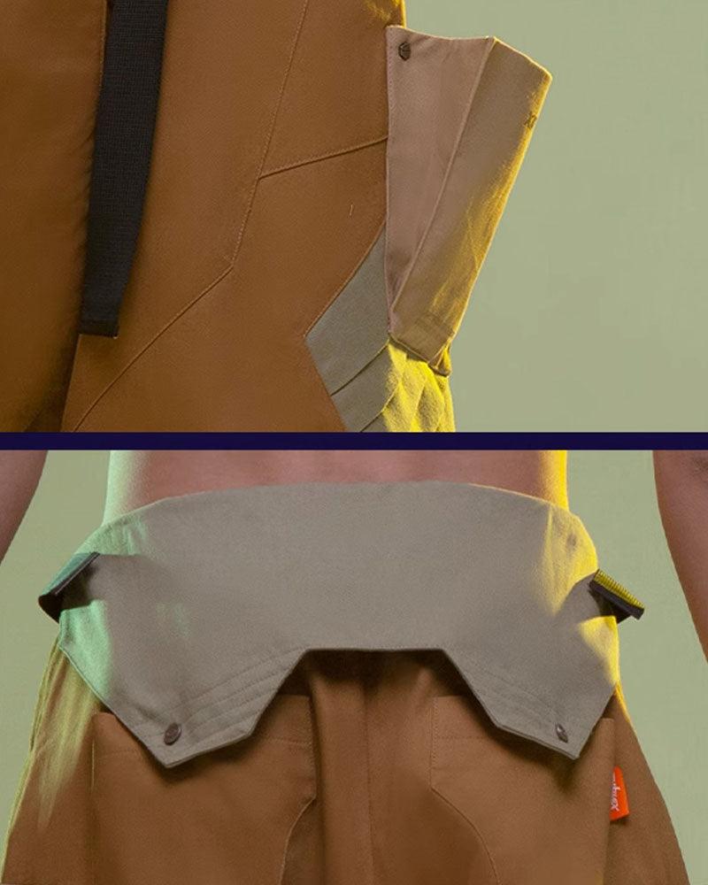 Cyberpunk Street Fist Power Multi-pockets Shorts - Techwear Official