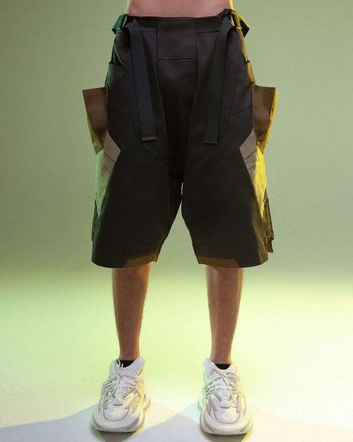 Cyberpunk Street Fist Power Multi-pockets Shorts - Techwear Official