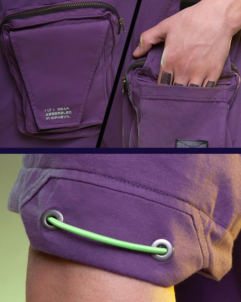 Cyberpunk Streetwear Multi-pocket T-Shirt - Techwear Official