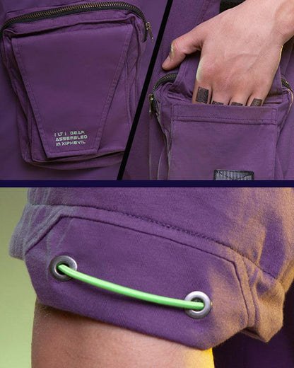 Cyberpunk Streetwear Multi-pocket T-Shirt - Techwear Official