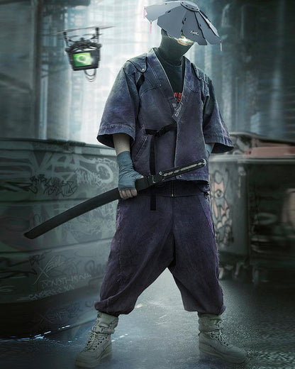 Cyberpunk Yaksha Samurai Jacket - Techwear Official