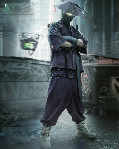 Cyberpunk Yaksha Samurai Pants - Techwear Official