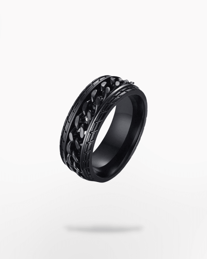 Dark Pull Me Chain Ring - Techwear Official