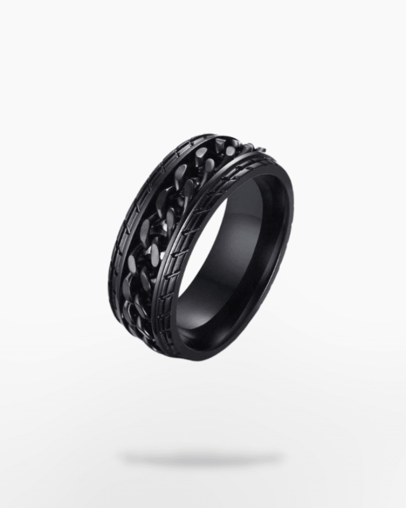 Dark Pull Me Chain Ring - Techwear Official