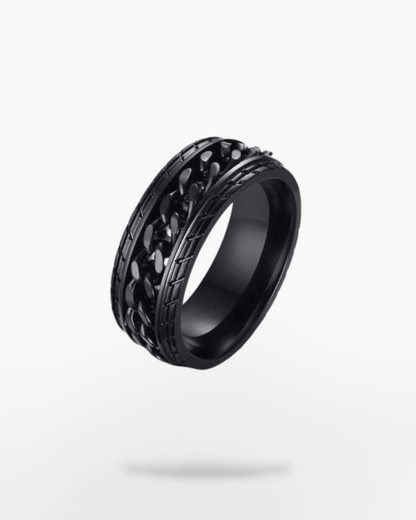 Dark Pull Me Chain Ring - Techwear Official