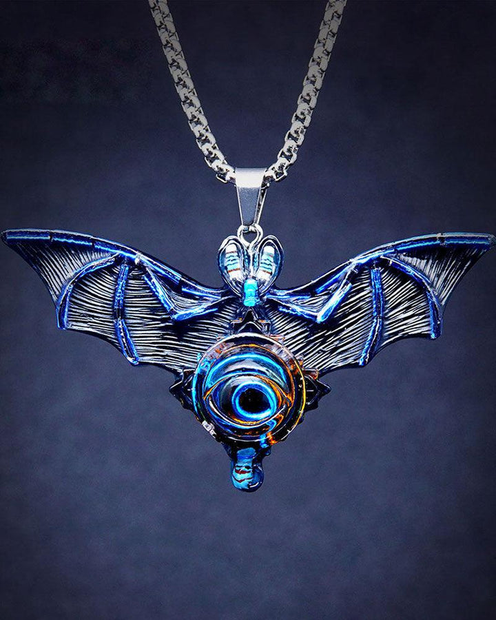 Devil's Eye Gothic Bat Necklace - Techwear Official