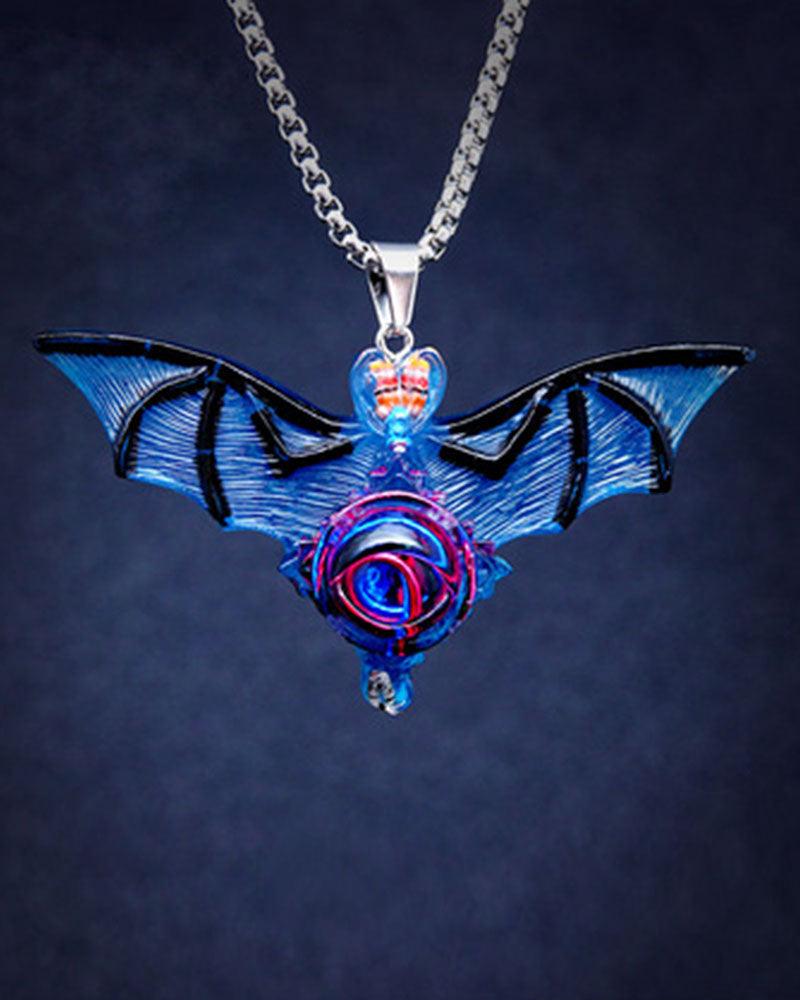 Devil's Eye Gothic Bat Necklace - Techwear Official