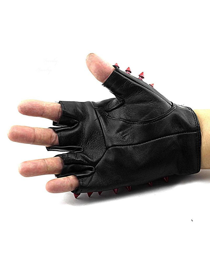 Don't Move Riveted Fingerless Gloves - Techwear Official