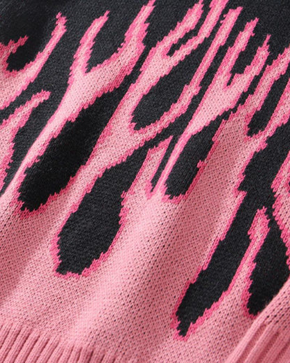 Down In Flames Loose Sweater - Techwear Official