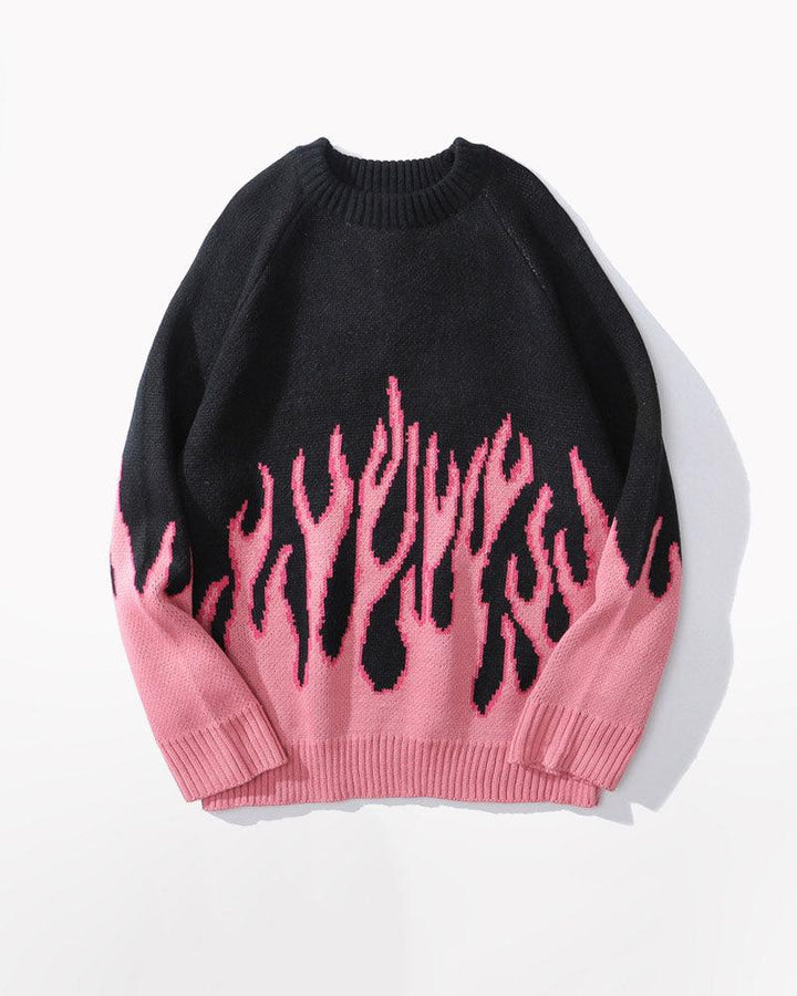 Down In Flames Loose Sweater - Techwear Official