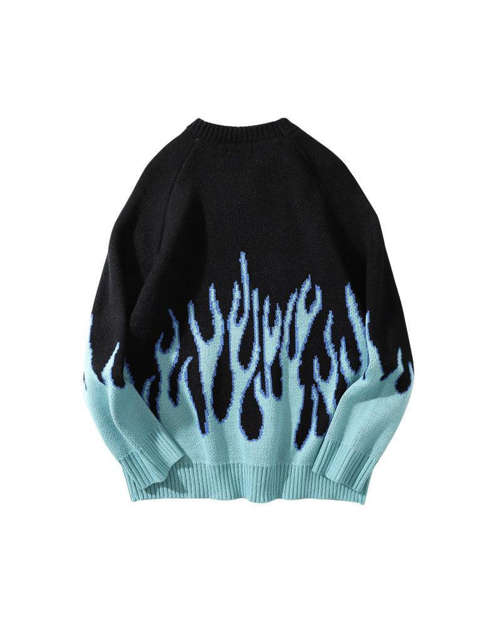 Down In Flames Loose Sweater - Techwear Official