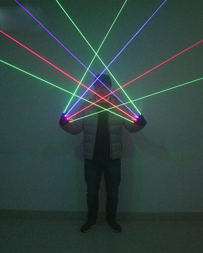 Dramatic Flair Color Laser Gloves - Techwear Official