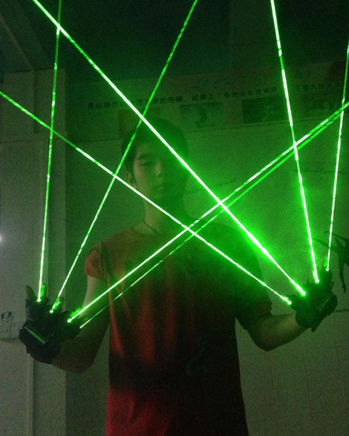 Dramatic Flair Laser Cyberpunk Gloves - Techwear Official