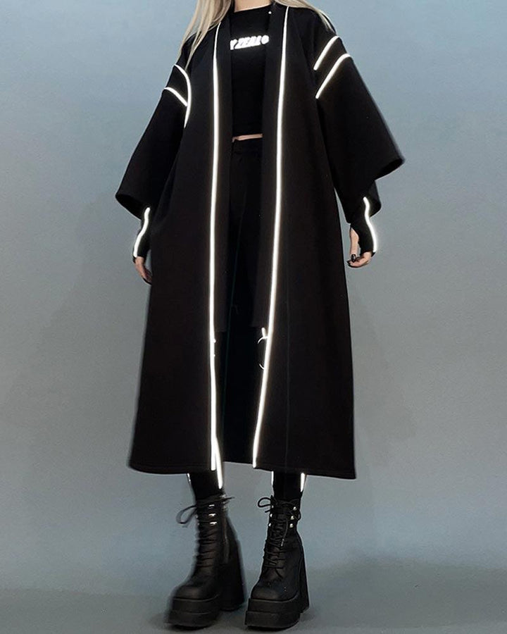 Dynamic Future Cyberpunk Reflective Coat - Techwear Official