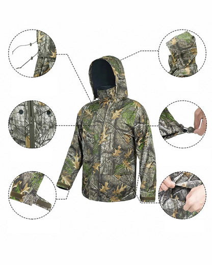 Outdoor Multi-Functional Cargo Hooded Rain Poncho