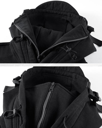 Embrace The Cold Wind Mask Hoodie - Techwear Official