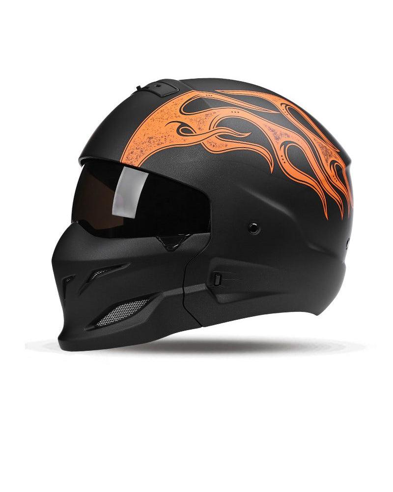 Enjoy The Trip Black Warrior Motorcycle Helmet - Techwear Official