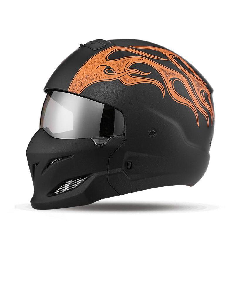 Enjoy The Trip Black Warrior Motorcycle Helmet - Techwear Official