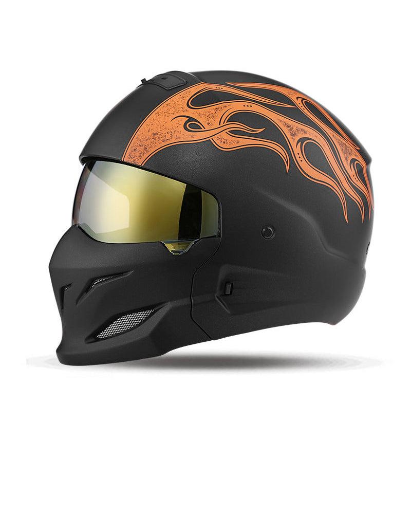 Enjoy The Trip Black Warrior Motorcycle Helmet - Techwear Official