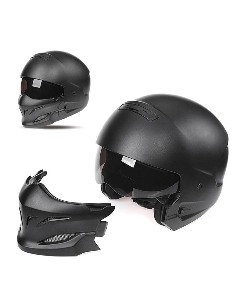 Enjoy The Trip Black Warrior Motorcycle Helmet - Techwear Official