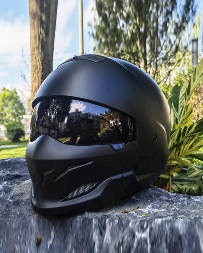 Enjoy The Trip Black Warrior Motorcycle Helmet - Techwear Official