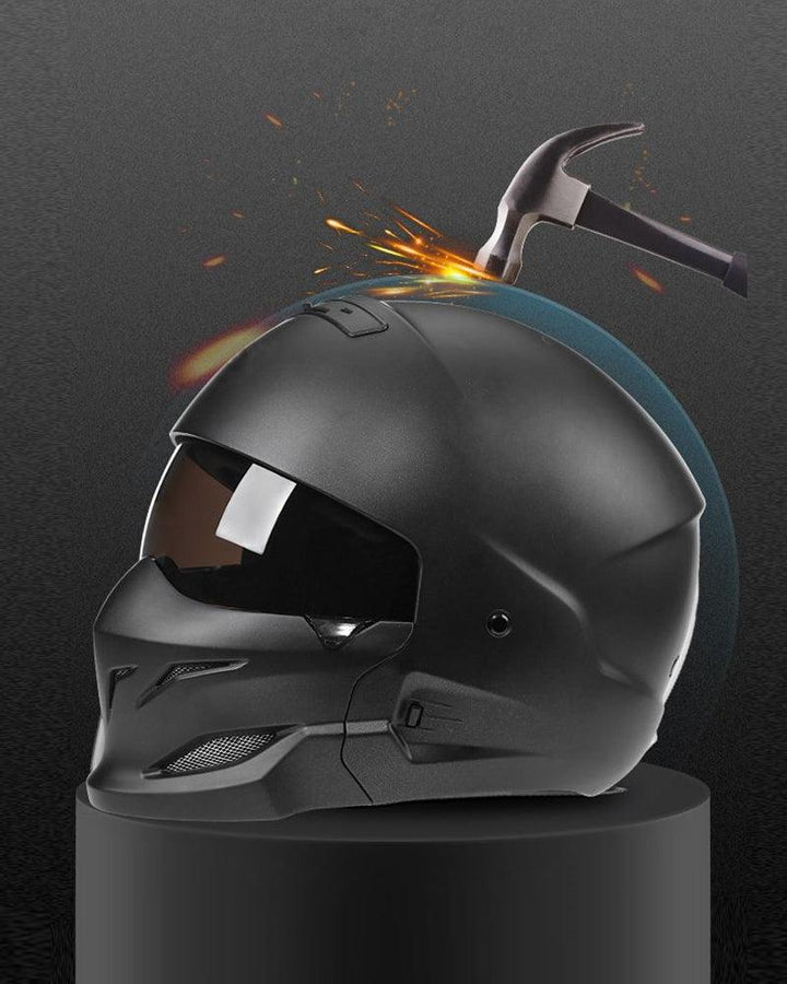 Enjoy The Trip Black Warrior Motorcycle Helmet - Techwear Official