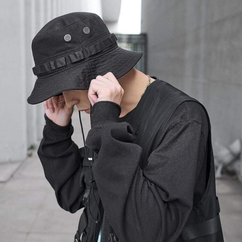 Fade To Black Bucket Hat - Techwear Official