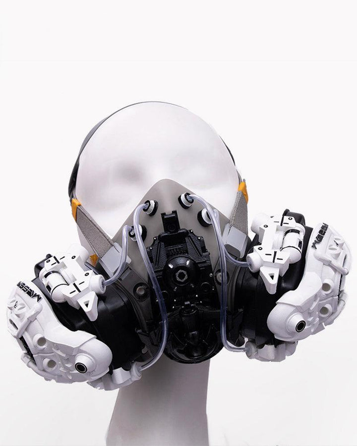 Fallen Angel Cyberpunk Headband And Mask (Sold Separately) - Techwear Official