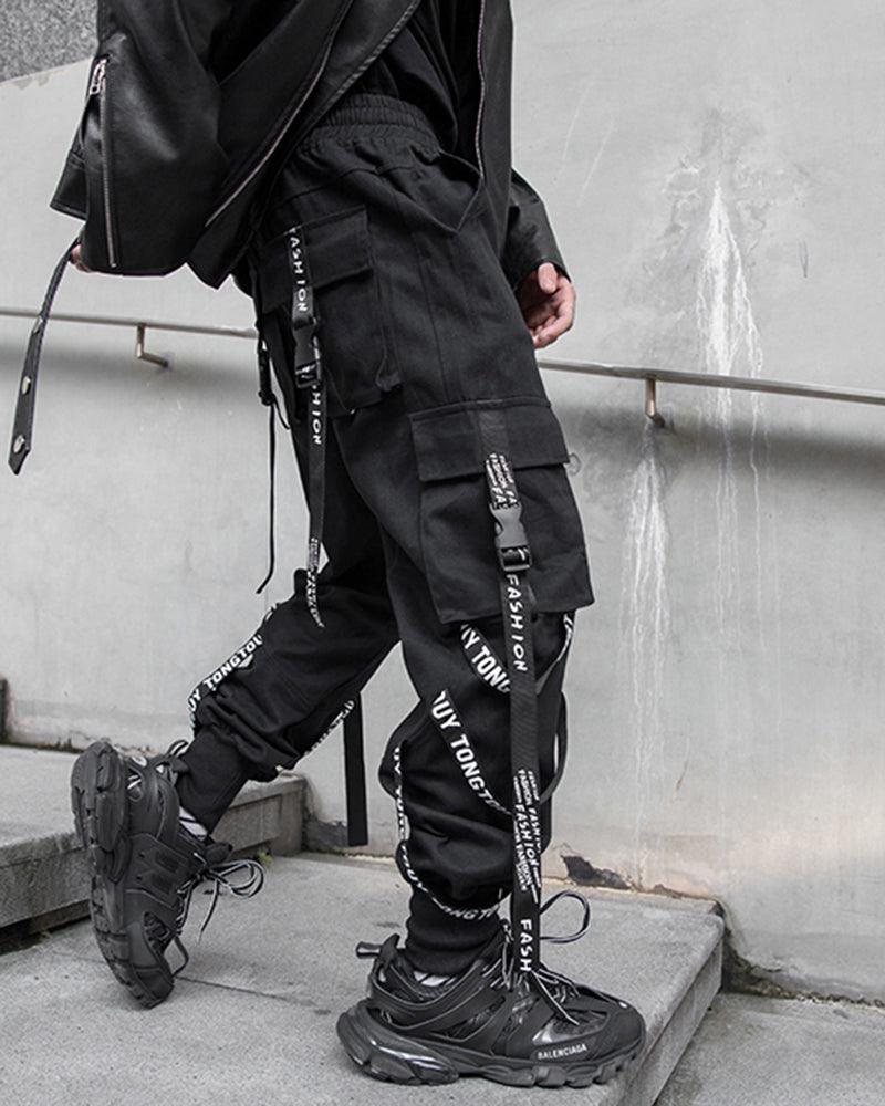 Fancy That Multi Letter Ribbon Pants - Techwear Official