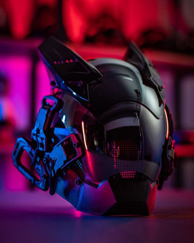 cyberpunk helmet,cyberpunk mask,cyberpunk mask helmet,led halloween mask,led mask halloween,cyberpunk art,cyberpunk fashion,cyber fashion,cyberpunk aesthetic,sci fi helmet,futuristic helmet,techwear mask