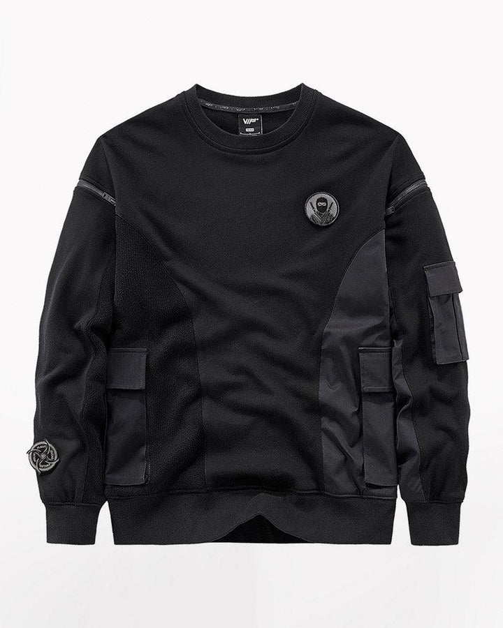 Feel The Life Samurai Badge Sweatshirt - Techwear Official