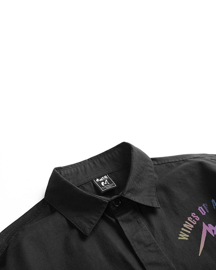 First Date Wing Techwear Reflective Shirt - Techwear Official