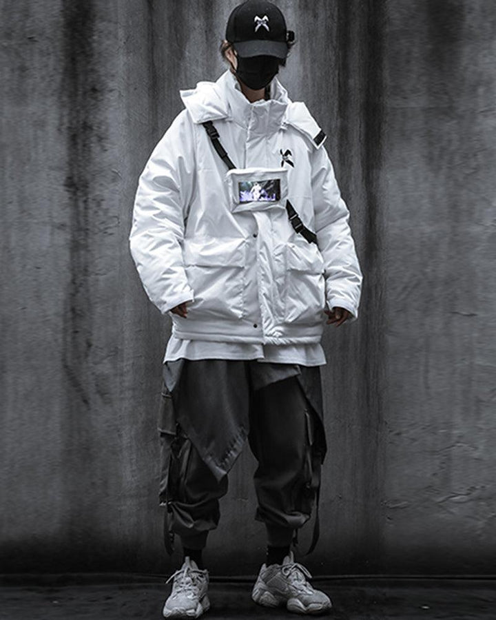 Fly Into Space Futuristic Astronaut Winter Jacket - Techwear Official