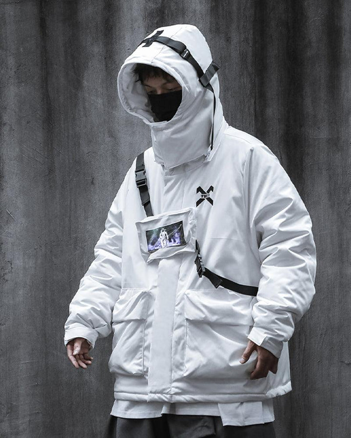 Fly Into Space Futuristic Astronaut Winter Jacket - Techwear Official