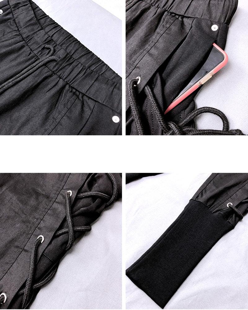 Follow Me Freely Drawstring Jogger Pants - Techwear Official