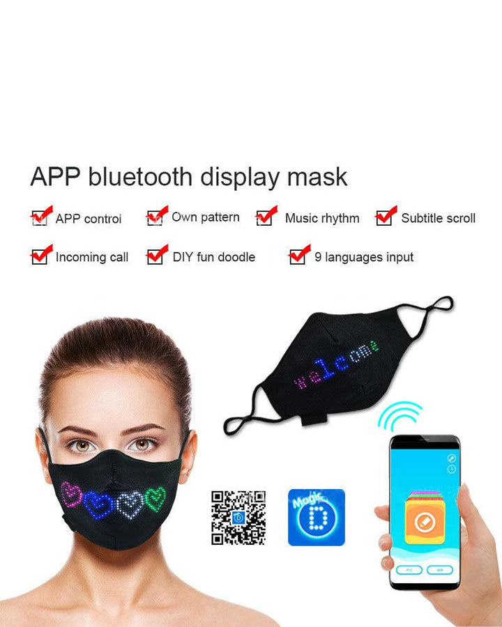 Free Breathing Cyberpunk Luminous Mask ( Customizable Text And Image Available) - Techwear Official