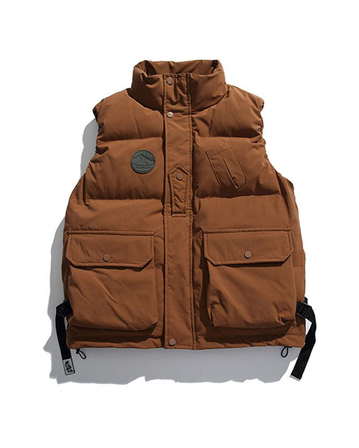 Functional Cargo Winter Vest - Techwear Official