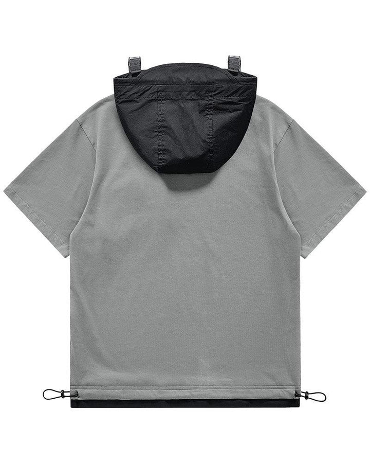Functional Chest Bag Hooded T-Shirt - Techwear Official