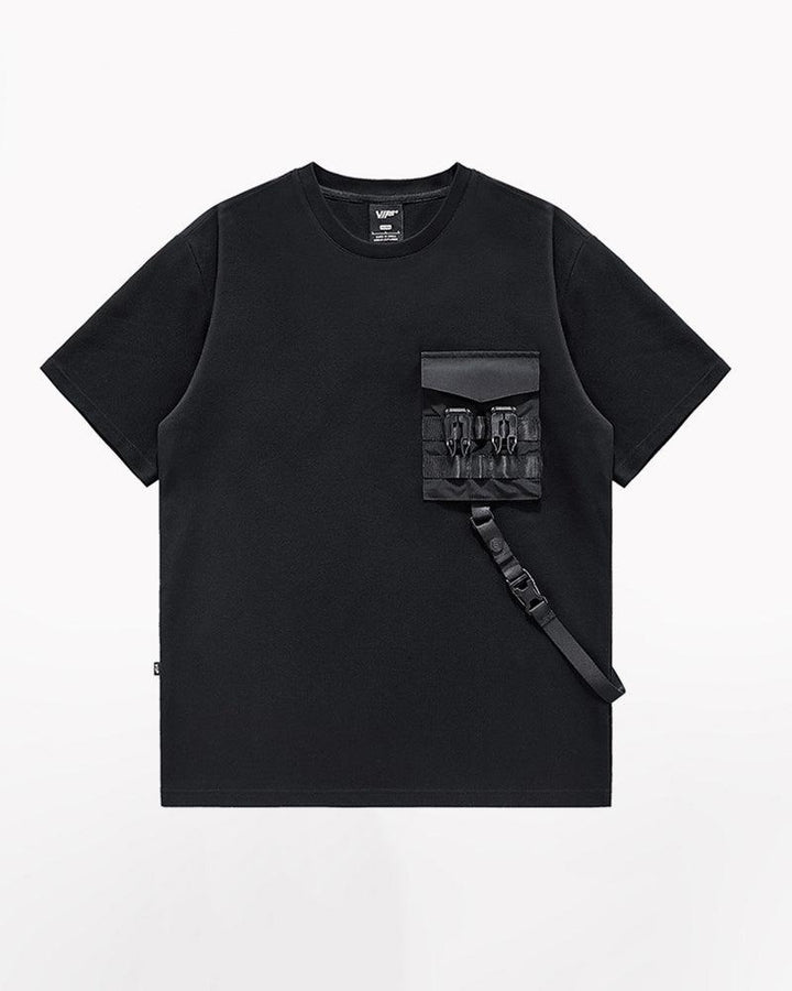 Functional Chest Bag Ribbon T-Shirt - Techwear Official