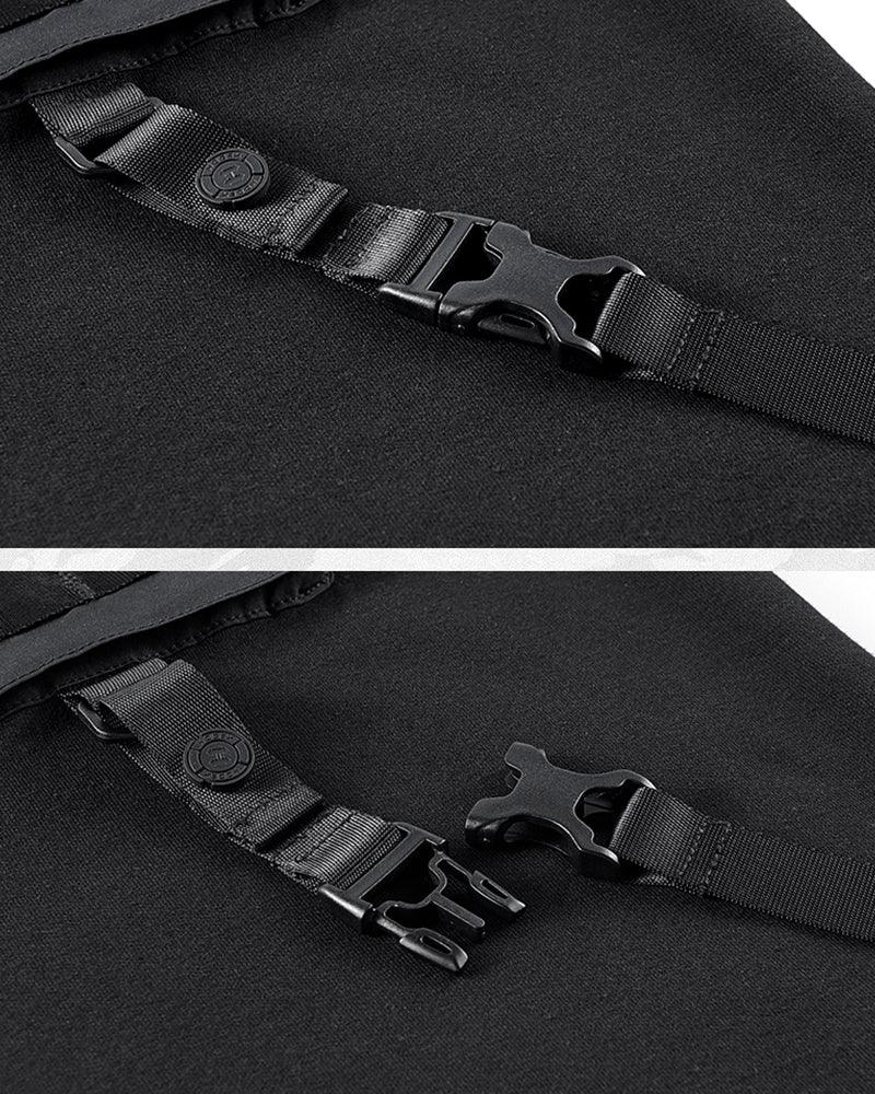 Functional Chest Bag Ribbon T-Shirt - Techwear Official