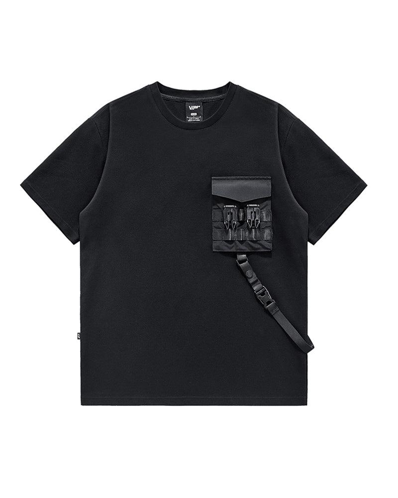 Functional Chest Bag Ribbon T-Shirt - Techwear Official